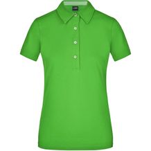 Ladies' Plain Polo - Polo mit konfektioniertem Kragen [Gr. XL] (lime-green/lime-green-white) (Art.-Nr. CA145057)