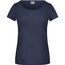Ladies'-T - T-Shirt mit trendigem Rollsaum [Gr. L] (navy) (Art.-Nr. CA145506)