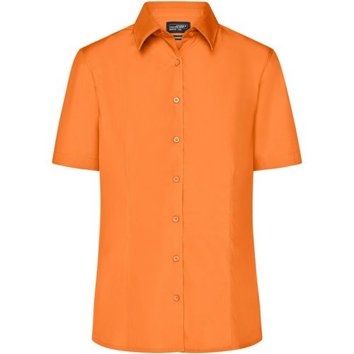 Ladies' Business Shirt Short-Sleeved - Klassisches Shirt aus strapazierfähigem Mischgewebe [Gr. XS] (Art.-Nr. CA145907) - Pflegeleichte Popeline-Qualität mi...