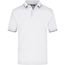 Polo Tipping - Hochwertiges Piqué-Polohemd mit Kontraststreifen [Gr. L] (white/navy) (Art.-Nr. CA145948)