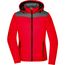 Ladies' Winter Jacket - Sportliche Winterjacke mit Kapuze [Gr. L] (red/anthracite-melange) (Art.-Nr. CA146205)