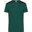 Men's Workwear T-Shirt - Strapazierfähiges und pflegeleichtes T-Shirt mit Kontrasteinsätzen [Gr. M] (dark-green/black) (Art.-Nr. CA146680)