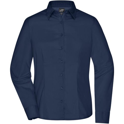 Ladies' Business Shirt Long-Sleeved - Klassisches Shirt aus strapazierfähigem Mischgewebe [Gr. L] (Art.-Nr. CA146884) - Pflegeleichte Popeline-Qualität mi...