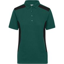Ladies' Workwear Polo - Strapazierfähiges und pflegeleichtes Polo mit Kontrasteinsätzen [Gr. M] (dark-green/black) (Art.-Nr. CA148175)