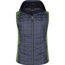 Ladies' Knitted Hybrid Vest - Weste im stylischen Materialmix [Gr. S] (kiwi-melange/anthracite-melange) (Art.-Nr. CA151563)