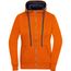 Ladies' Lifestyle Zip-Hoody - Sweatjacke mit Reißverschluss und Kapuze [Gr. XXL] (dark-orange/navy) (Art.-Nr. CA152097)