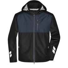 Padded Hardshell Workwear Jacket - Professionelle, wattierte, wind- und wasserdichte, atmungsaktive Arbeitsjacke für extreme Wetterbedingungen [Gr. 4XL] (black/carbon) (Art.-Nr. CA152116)