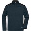 Men's Knitted Workwear Fleece Half-Zip - Pflegeleichter Strickfleece Troyer im Materialmix [Gr. XS] (navy/navy) (Art.-Nr. CA152909)