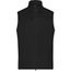 Men's Softshell Vest - Klassische Softshellweste im sportlichen Design aus recyceltem Polyester [Gr. S] (black) (Art.-Nr. CA152930)