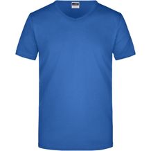 Men's Slim Fit V-T - Figurbetontes V-Neck-T-Shirt [Gr. M] (royal) (Art.-Nr. CA153405)