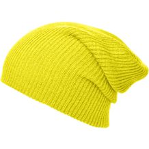 Knitted Long Beanie - Lässige überlange Strickmütze (gelb) (Art.-Nr. CA153673)