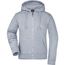 Ladies' Hooded Jacket - Kapuzenjacke aus formbeständiger Sweat-Qualität [Gr. XL] (grey-heather) (Art.-Nr. CA155578)