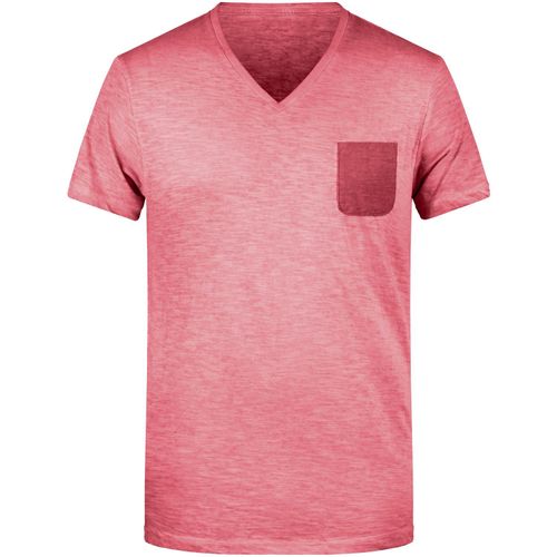 Men's Slub-T - T-Shirt im Vintage-Look [Gr. L] (Art.-Nr. CA155690) - Single Jersey aus Flammgarn und gekämmt...