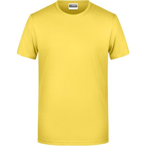 Men's Basic-T - Herren T-Shirt in klassischer Form [Gr. M] (Art.-Nr. CA156197) - 100% gekämmte, ringgesponnene BIO-Baumw...