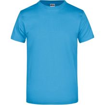 Round-T Heavy (180g/m²) - Komfort-T-Shirt aus strapazierfähigem Single Jersey [Gr. L] (aqua) (Art.-Nr. CA156326)