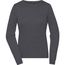 Ladies' Round-Neck Pullover - Klassischer Baumwoll-Pullover [Gr. XL] (anthracite-melange) (Art.-Nr. CA156793)