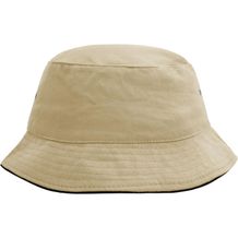 Fisherman Piping Hat - Trendiger Hut aus weicher Baumwolle [Gr. L/XL] (khaki/black) (Art.-Nr. CA157929)