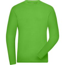 Men's BIO Stretch-Longsleeve Work - Langarm Shirt aus weichem Elastic-Single-Jersey [Gr. XS] (lime-green) (Art.-Nr. CA158130)
