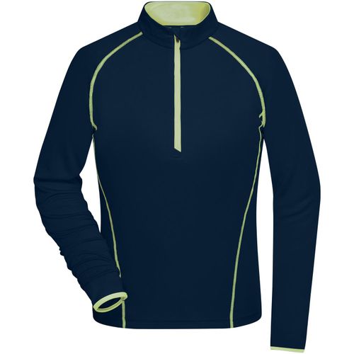Ladies' Sports Shirt Longsleeve - Langarm Funktionsshirt für Fitness und Sport [Gr. XL] (Art.-Nr. CA158377) - Atmungsaktiv und feuchtigkeitsregulieren...