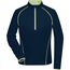 Ladies' Sports Shirt Longsleeve - Langarm Funktionsshirt für Fitness und Sport [Gr. XL] (navy/bright-yellow) (Art.-Nr. CA158377)