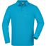 Men's Workwear Polo Pocket Longsleeve - Pflegeleichtes und strapazierfähiges Langarm Polo mit Brusttasche [Gr. 6XL] (Turquoise) (Art.-Nr. CA160255)
