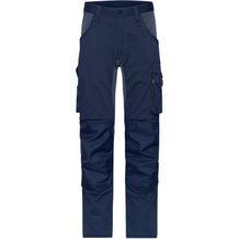 Workwear Stretch-Pants Slim Line - Spezialisierte Arbeitshose in schmaler Schnittführung mit elastischen Einsätzen und funktionellen Details [Gr. 26] (navy/carbon) (Art.-Nr. CA160320)