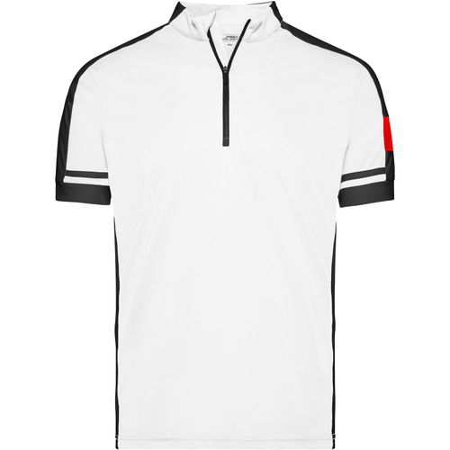 Men's Bike-T Half Zip - Sportives Bike-Shirt [Gr. XXL] (Art.-Nr. CA160521) - Atmungsaktiv, feuchtigkeitsregulierend,...