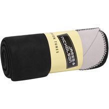 Bonded Fleece Blanket - Hochwertige zweischichtige Fleecedecke für Büro, Gastronomie oder für zuhause (black/silver) (Art.-Nr. CA160824)