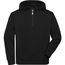 BIO Workwear-Half Zip Hoody - Sweatshirt mit Kapuze und Reißverschluss [Gr. XXL] (black) (Art.-Nr. CA160975)