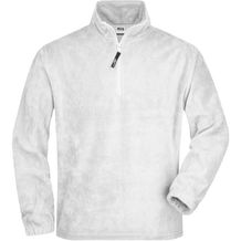 Half-Zip Fleece - Sweatshirt in schwerer Fleece-Qualität [Gr. L] (white) (Art.-Nr. CA162176)