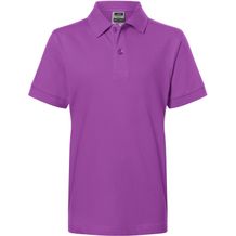 Classic Polo Junior - Hochwertiges Polohemd mit Armbündchen [Gr. XS] (Purple) (Art.-Nr. CA162699)
