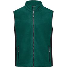 Men's Workwear Fleece Vest - Strapazierfähige Fleeceweste im Materialmix [Gr. 6XL] (dark-green/black) (Art.-Nr. CA162816)