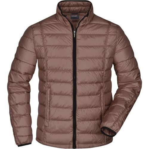 Men's Quilted Down Jacket - Sportliche Daunenjacke mit Stehkragen [Gr. L] (Art.-Nr. CA163799) - Softes, wind- und wasserabweisendes...