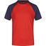 Men's Raglan-T - T-Shirt in sportlicher, zweifarbiger Optik [Gr. XL] (red/navy) (Art.-Nr. CA163970)