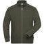 Men's Workwear Sweat-Jacket - Sweatjacke mit Stehkragen und Kontrastpaspel [Gr. XXL] (olive) (Art.-Nr. CA164177)