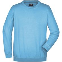 Round-Sweat Heavy - Klassisches Komfort Rundhals-Sweatshirt [Gr. S] (sky-blue) (Art.-Nr. CA164249)