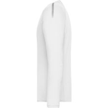 Men's Sports Shirt Long-Sleeved - Langarm Funktions-Shirt aus recyceltem Polyester für Sport und Fitness (white) (Art.-Nr. CA164648)