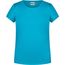 Girls' Basic-T - T-Shirt für Kinder in klassischer Form [Gr. XS] (Turquoise) (Art.-Nr. CA164725)
