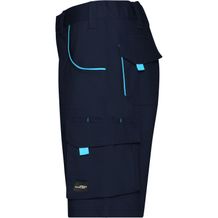 Workwear Bermudas - Funktionelle kurze Hose im sportlichen Look mit hochwertigen Details (navy / turquoise) (Art.-Nr. CA165441)