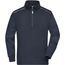 Workwear Half-Zip Sweat - Sweatshirt mit Stehkragen, Reißverschluss und Kontrastpaspel [Gr. 3XL] (navy) (Art.-Nr. CA166080)