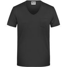 Men's-T Pocket - T-Shirt mit modischer Brusttasche [Gr. M] (black) (Art.-Nr. CA166145)