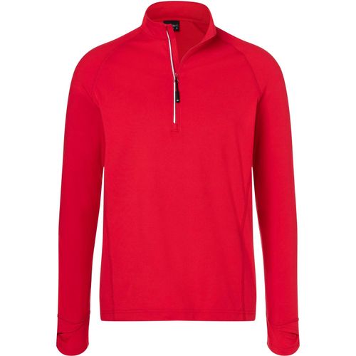 Men's Sports Shirt Half-Zip - Langarm-Shirt mit Reißverschluss für Sport und Freizeit [Gr. M] (Art.-Nr. CA167549) - Angenehm weiche, wärmende, bi-elastisch...