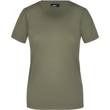 Ladies' Basic-T - Leicht tailliertes T-Shirt aus Single Jersey [Gr. XXL] (olive) (Art.-Nr. CA167899)