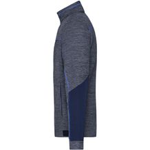 Men's Structure Fleece Jacket - Pflegeleichte Strick-Fleecejacke für Arbeit und Freizeit [Gr. L] (blau) (Art.-Nr. CA168788)