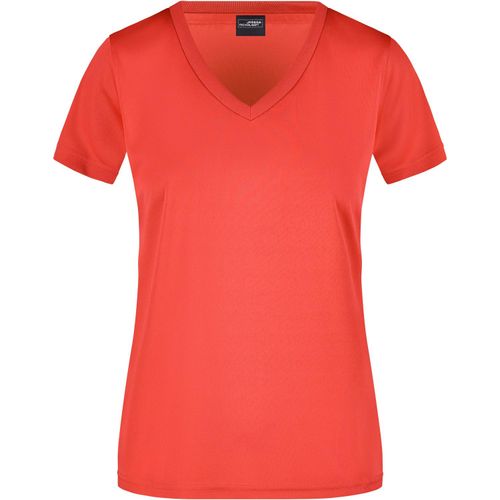 Ladies' Active-V - Funktions T-Shirt für Freizeit und Sport [Gr. XL] (Art.-Nr. CA169039) - Feiner Single Jersey
V-Ausschnitt,...