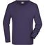 Men's Long-Sleeved Medium - Langarm T-Shirt aus Single Jersey [Gr. S] (aubergine) (Art.-Nr. CA169073)