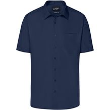 Men's Business Shirt Short-Sleeved - Klassisches Shirt aus strapazierfähigem Mischgewebe [Gr. S] (navy) (Art.-Nr. CA169239)