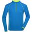 Men's Sports Shirt Longsleeve - Langarm Funktionsshirt für Fitness und Sport [Gr. M] (bright-blue/bright-yellow) (Art.-Nr. CA169301)