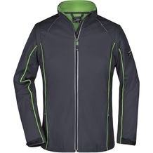 Ladies' Zip-Off Softshell Jacket - 2 in 1 Jacke mit abzippbaren Ärmeln [Gr. XXL] (iron-grey/green) (Art.-Nr. CA169396)