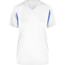 Ladies' Running-T - Funktionelles Laufshirt [Gr. XS] (white/royal) (Art.-Nr. CA169698)